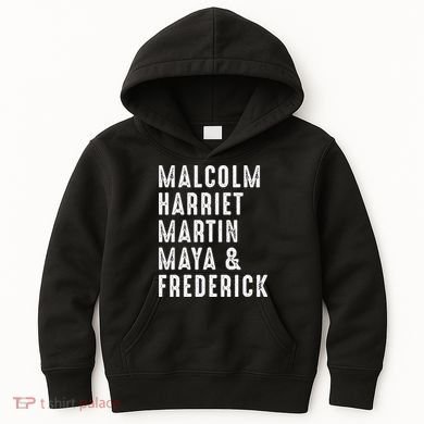 Malcolm Harriet Martin Maya Frederick Black Leaders Kids Hoodie