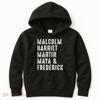 Malcolm Harriet Martin Maya Frederick Black Leaders Kids Hoodie thumb 0