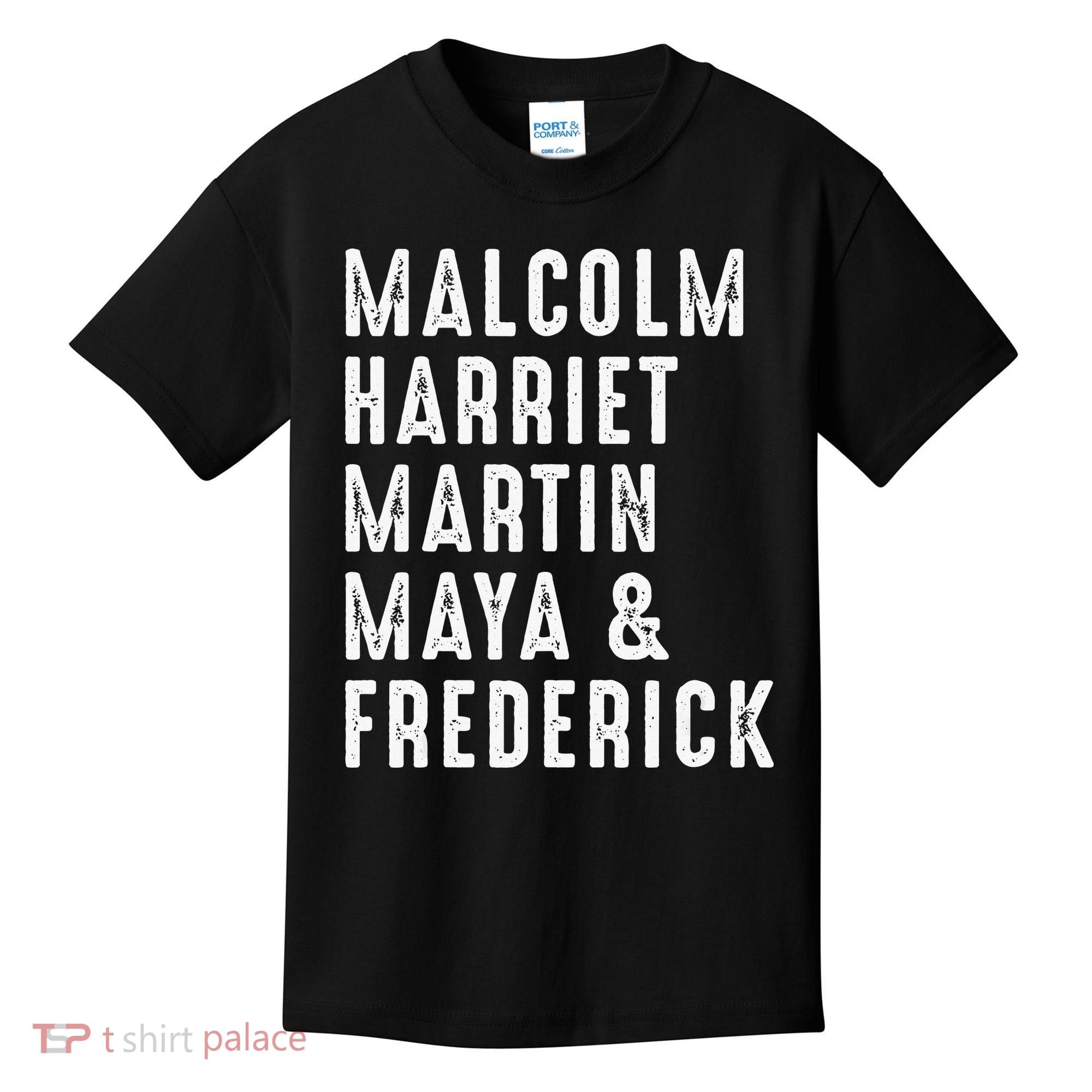 Malcolm Harriet Martin Maya Frederick Black Leaders Kids T-Shirt