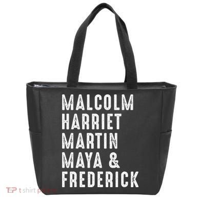 Malcolm Harriet Martin Maya Frederick Black Leaders Tote Bag