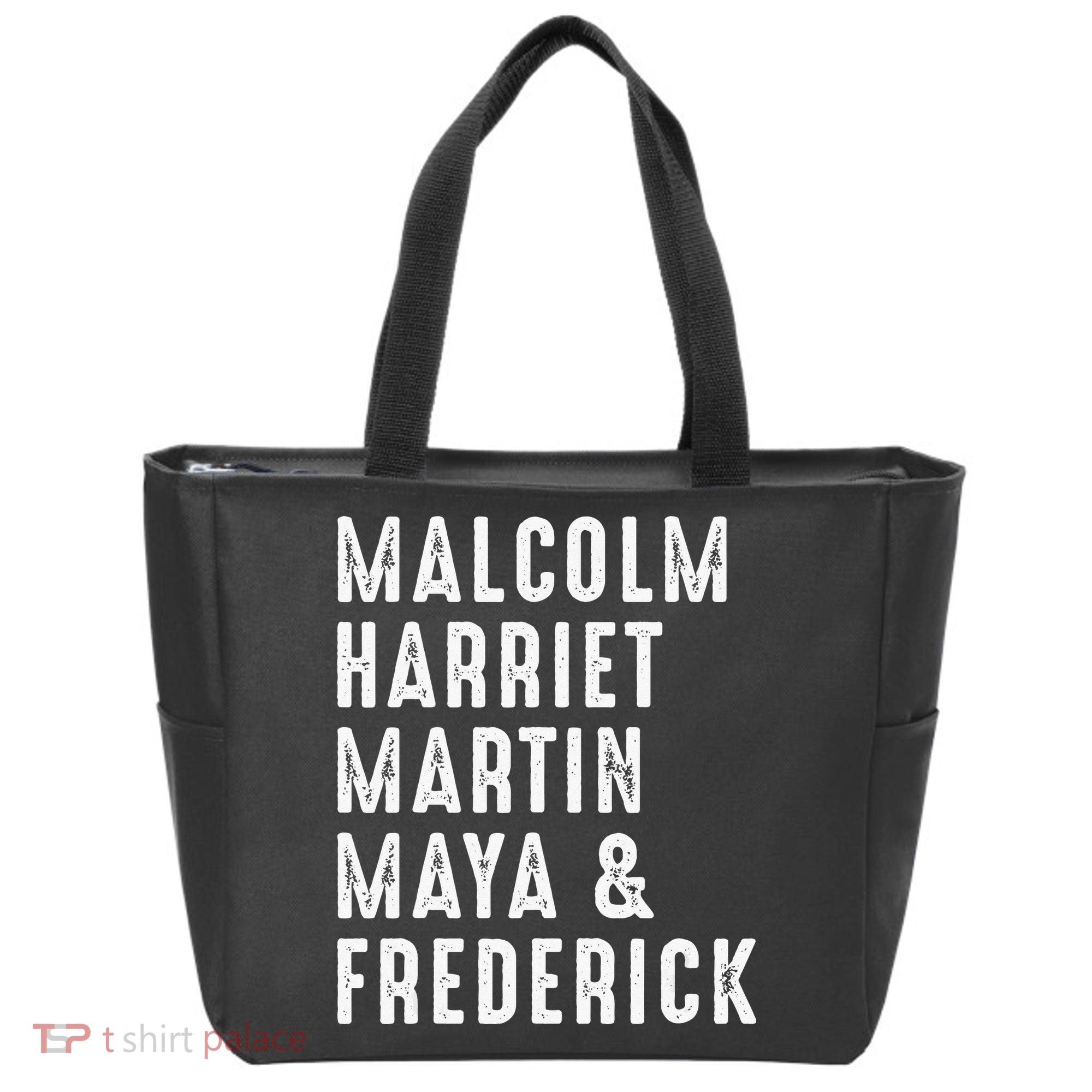 Malcolm Harriet Martin Maya Frederick Black Leaders Tote Bag