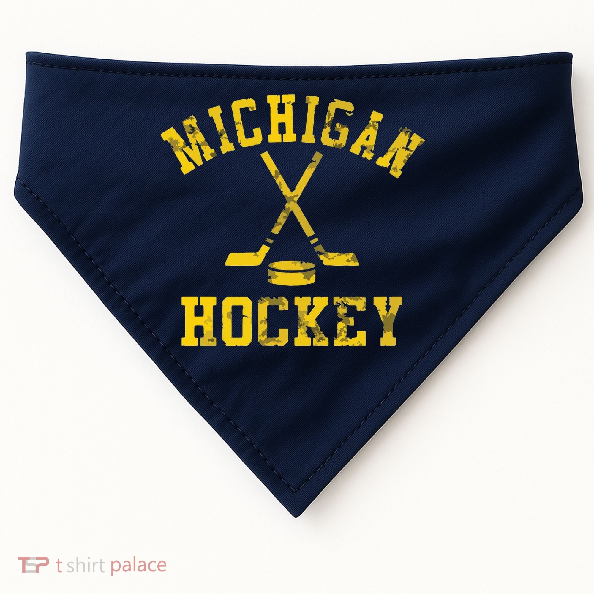 Michigan Hockey USA-Made Doggie Bandana