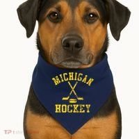 Michigan Hockey USA-Made Doggie Bandana thumb 1