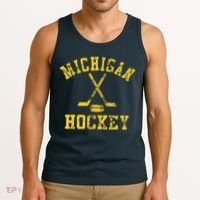 Michigan Hockey Tank Top thumb 3