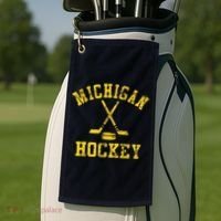 Michigan Hockey Golf Towel thumb 2
