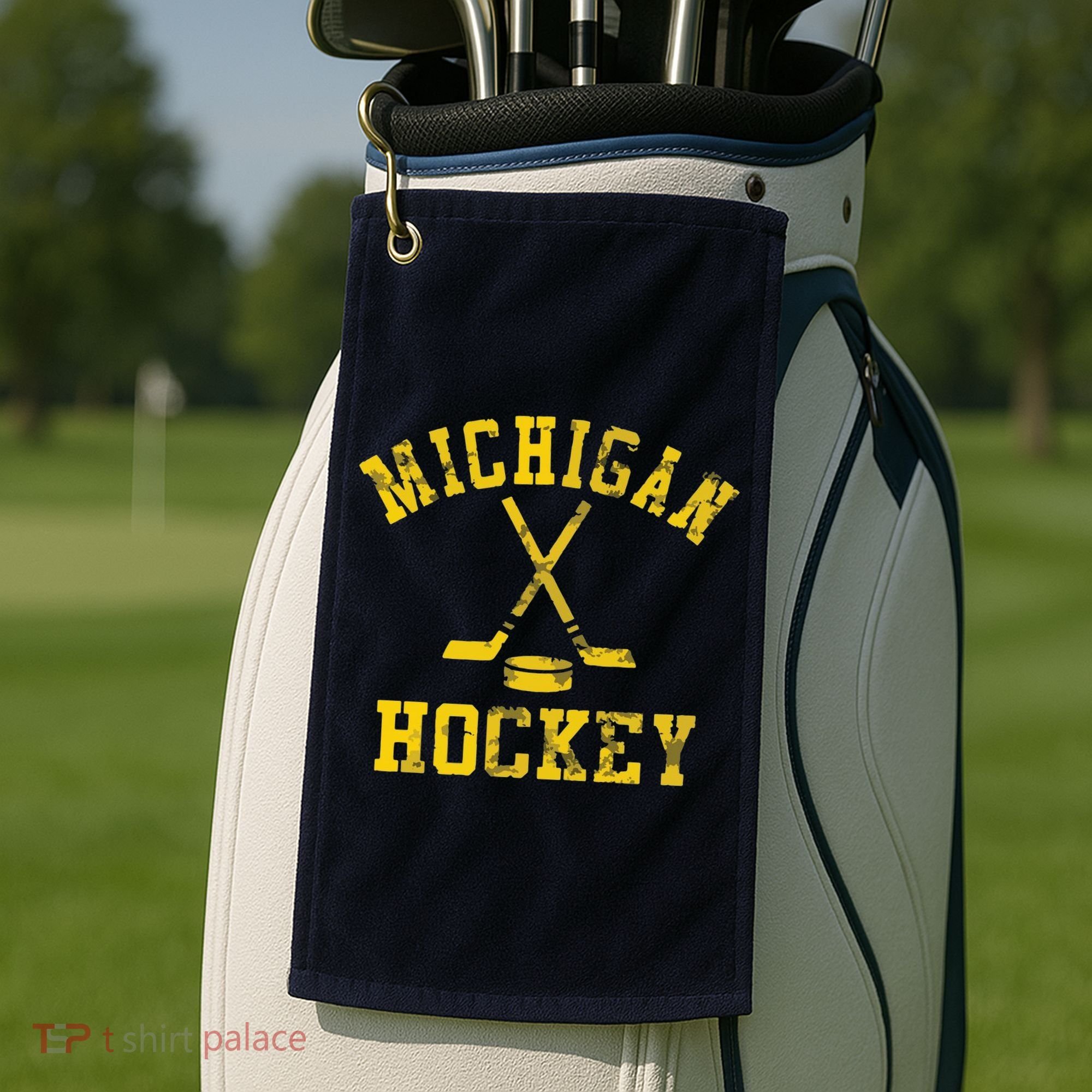 Michigan Hockey Golf Towel
