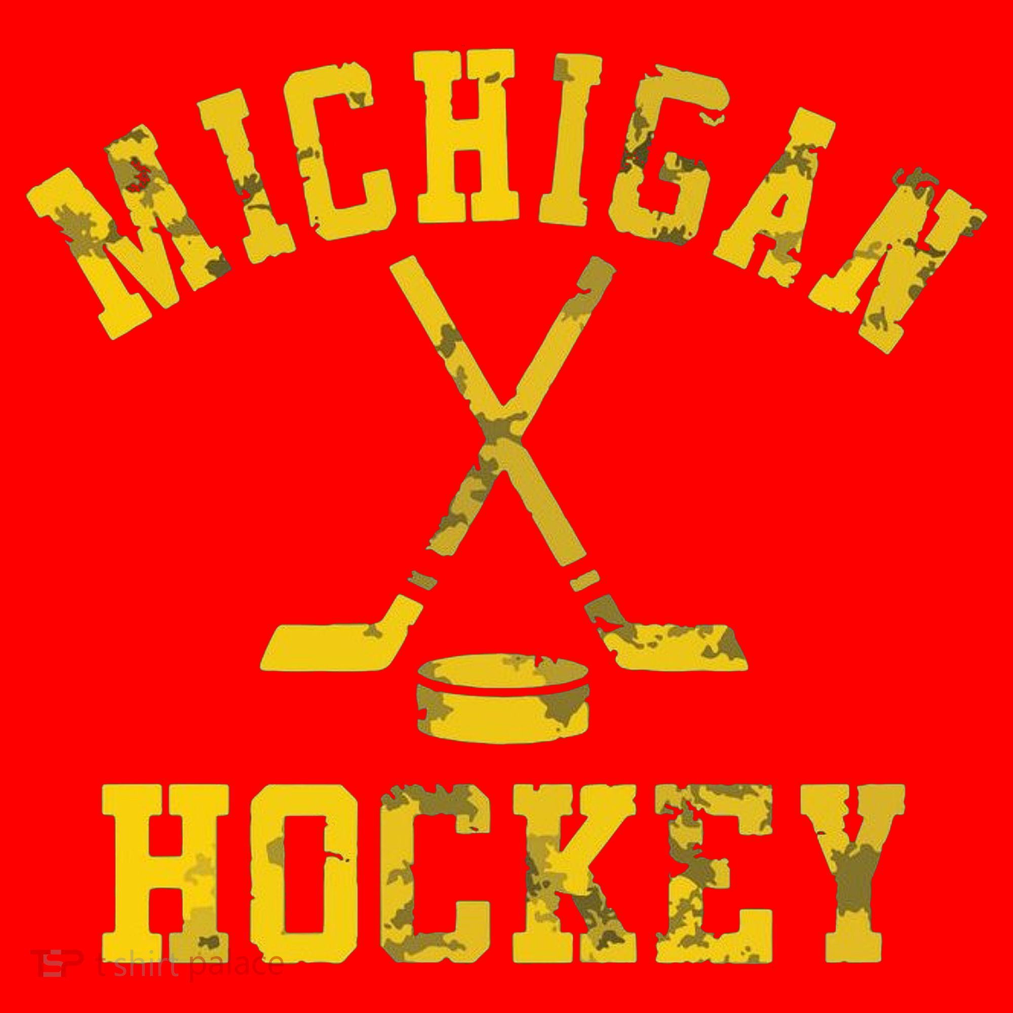 Michigan Hockey Santa Hat