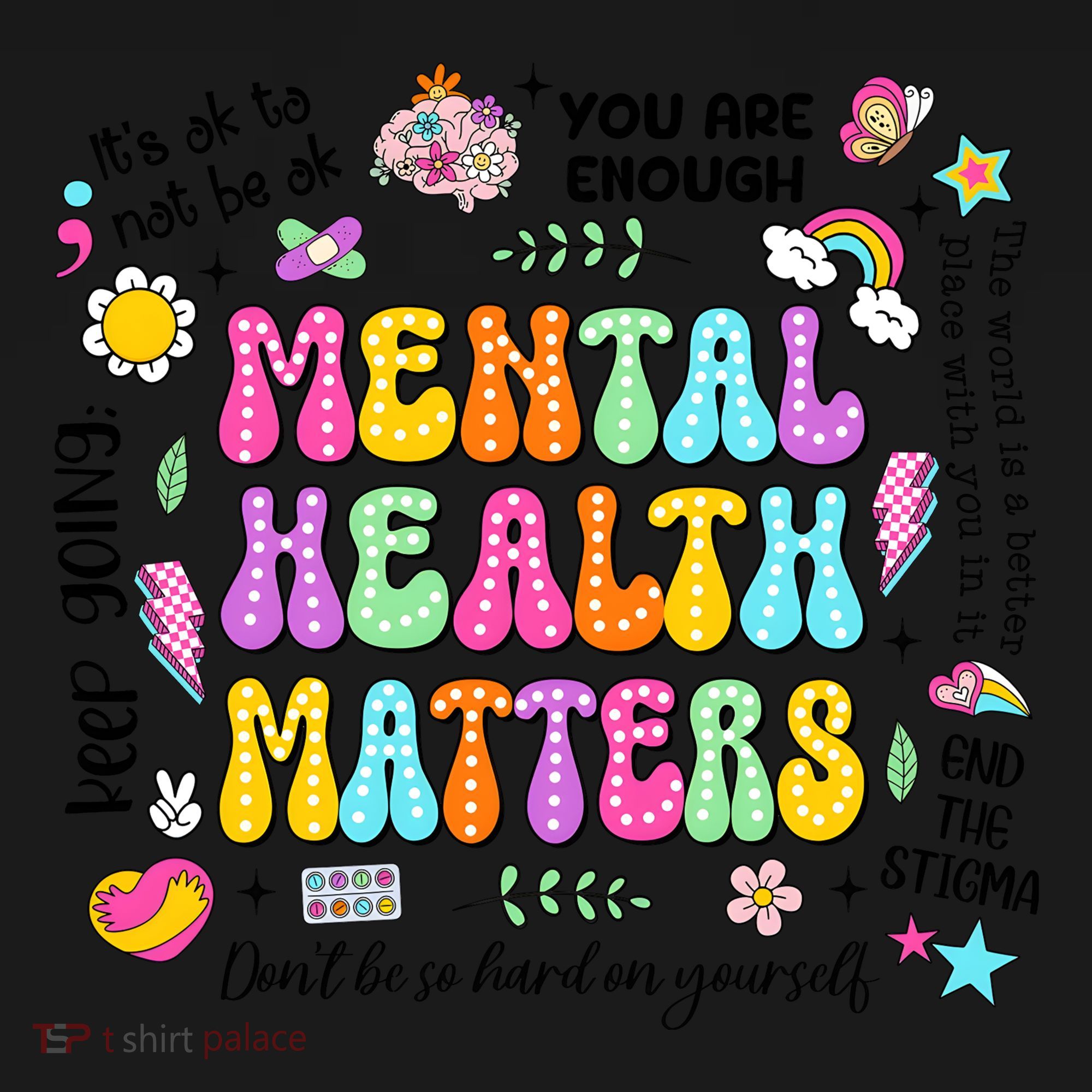 Mental Health Matters Quote Backpack