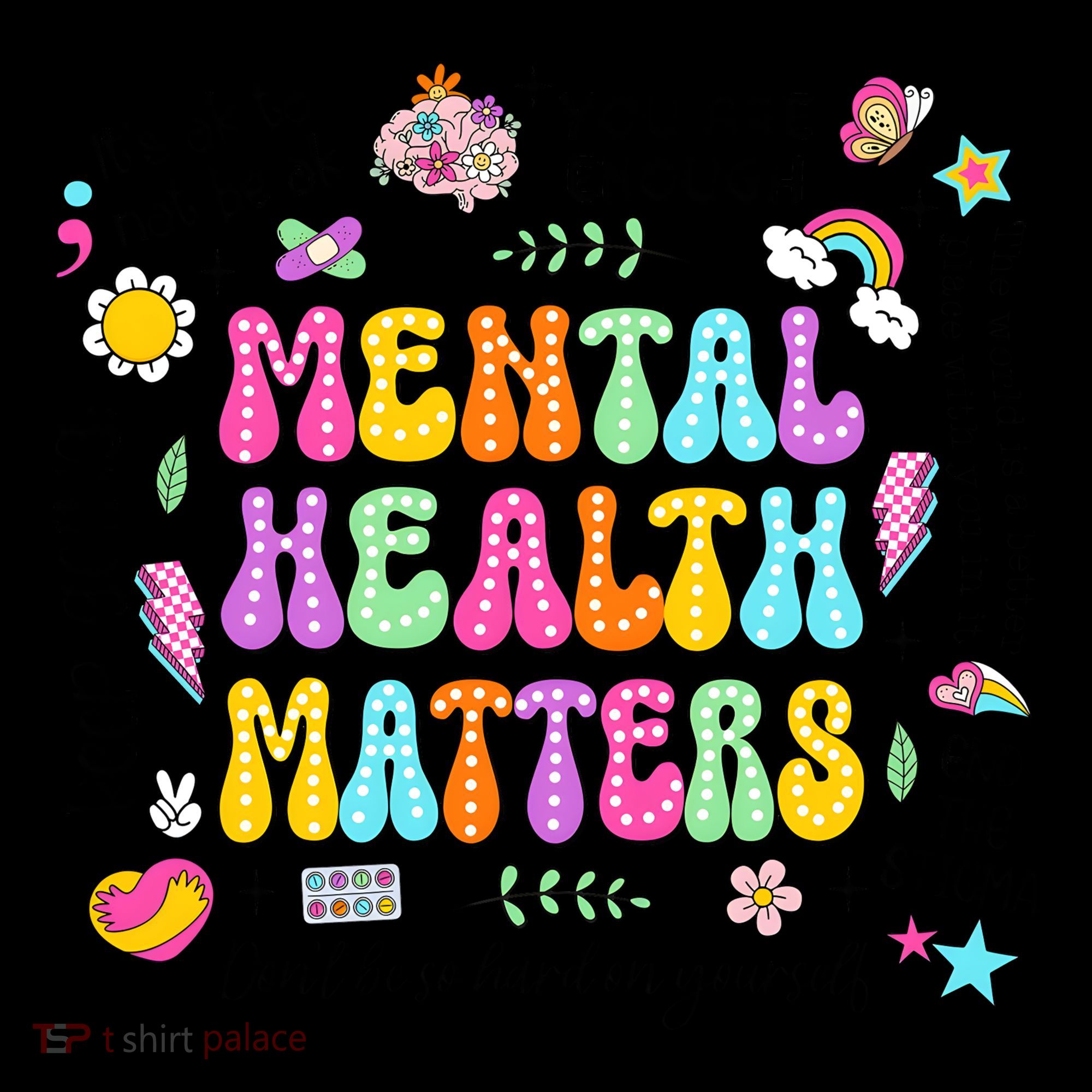 Mental Health Matters Quote Coaster