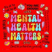 Mental Health Matters Quote Santa Hat thumb 1