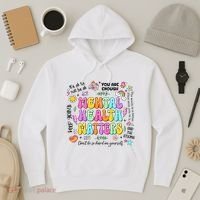 Mental Health Matters Quote Hoodie thumb 3