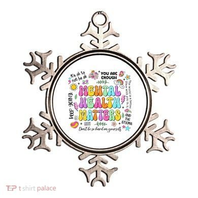 Mental Health Matters Quote Ornament