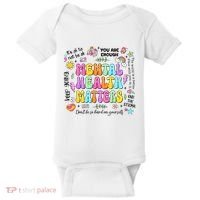 Mental Health Matters Quote Baby Bodysuit thumb 0