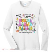 Mental Health Matters Quote Women's Long Sleeve Shirt thumb 0