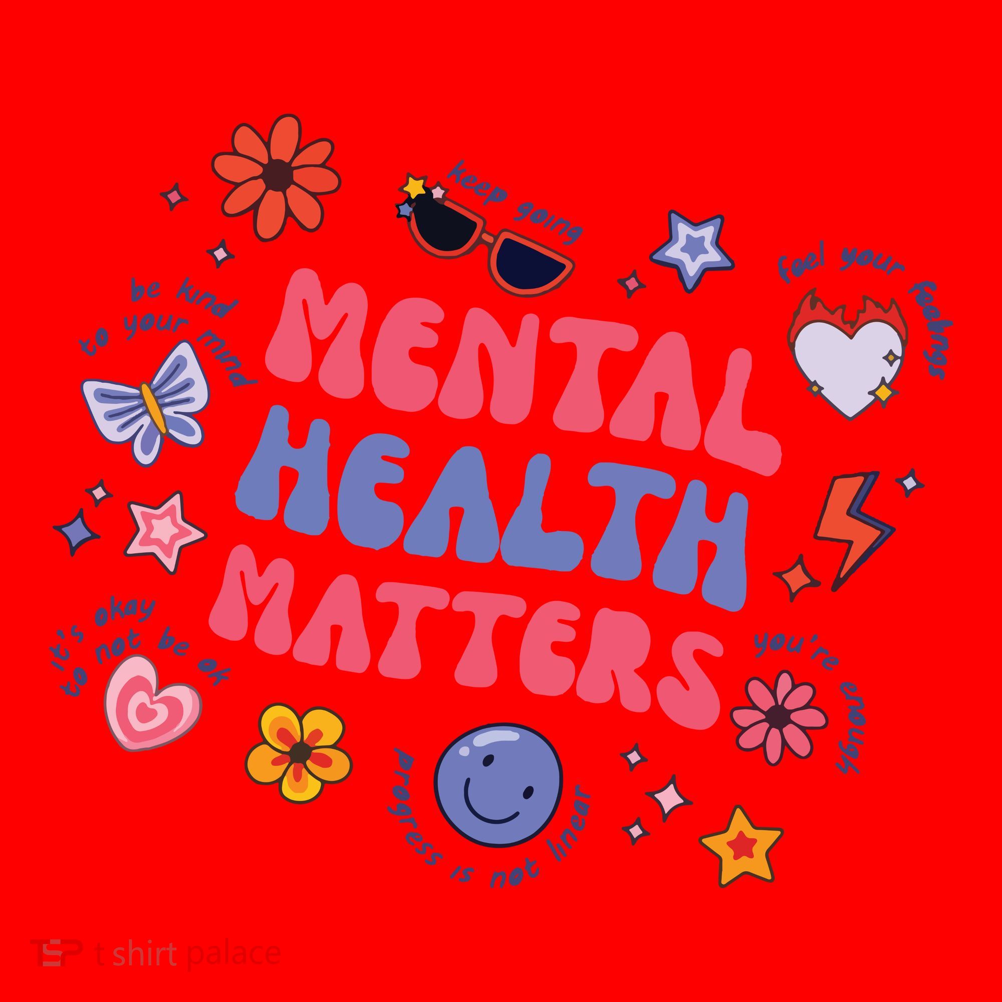 Mental Health Matters Santa Hat