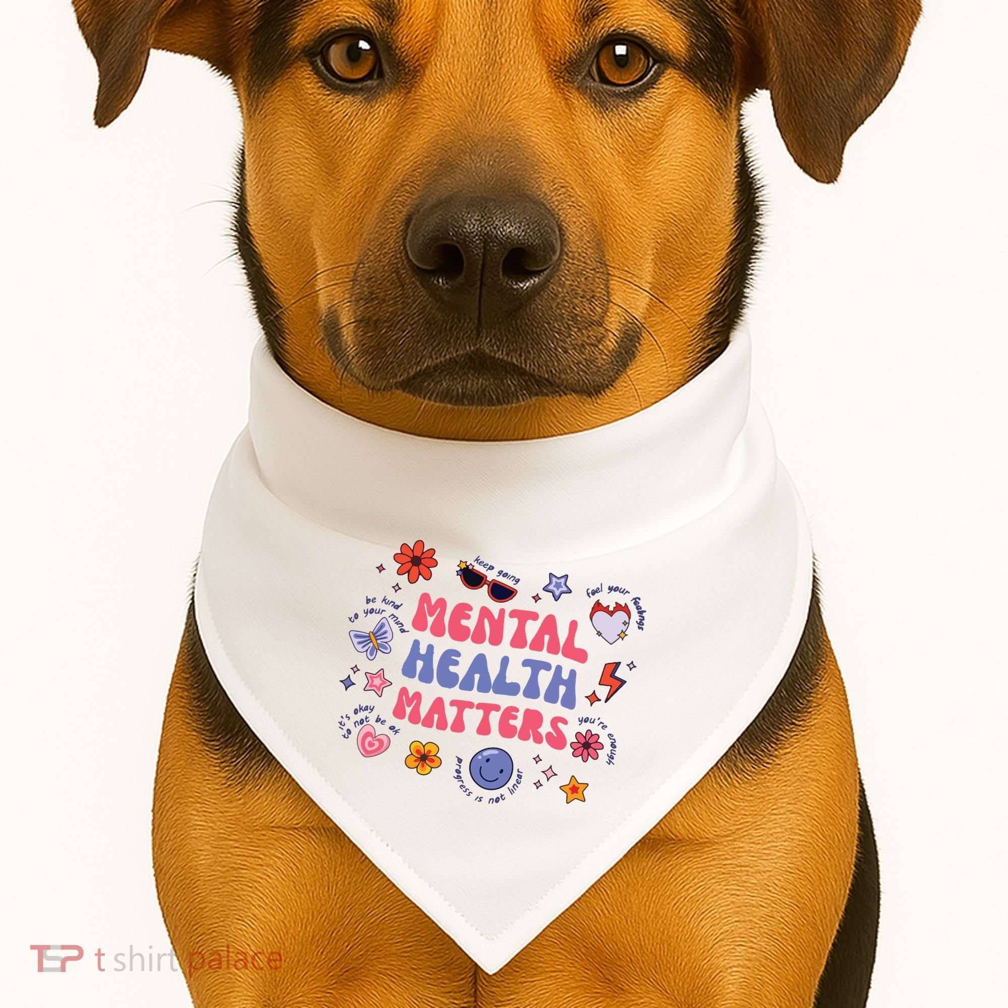 Mental Health Matters USA-Made Doggie Bandana