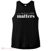 Mental Health Matters Awareness Ladies PosiCharge Tri-Blend Wicking Tank thumb 0