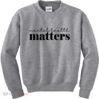 Mental Health Matters Awareness Kids Sweatshirt thumb 0