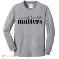 Mental Health Matters Awareness Kids Long Sleeve Shirt thumb 0