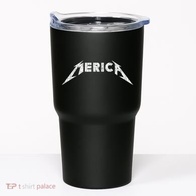 Merica Heavy Metal Style America Tumbler