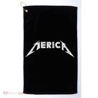 Merica Heavy Metal Style America Golf Towel thumb 0