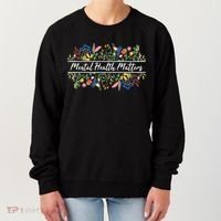 Mental Health Matters Floral Wildflowers Women's Sweatshirt thumb 0