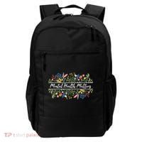 Mental Health Matters Floral Wildflowers Backpack thumb 0