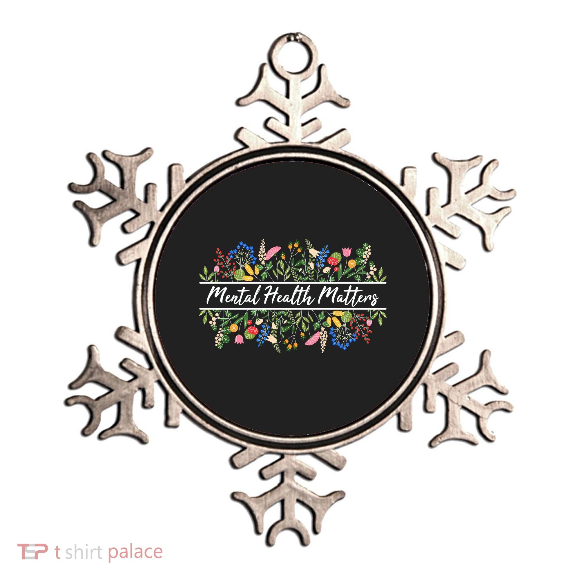 Mental Health Matters Floral Wildflowers Ornament