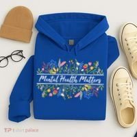 Mental Health Matters Floral Wildflowers Hoodie thumb 4