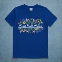 Mental Health Matters Floral Wildflowers T-Shirt thumb 5