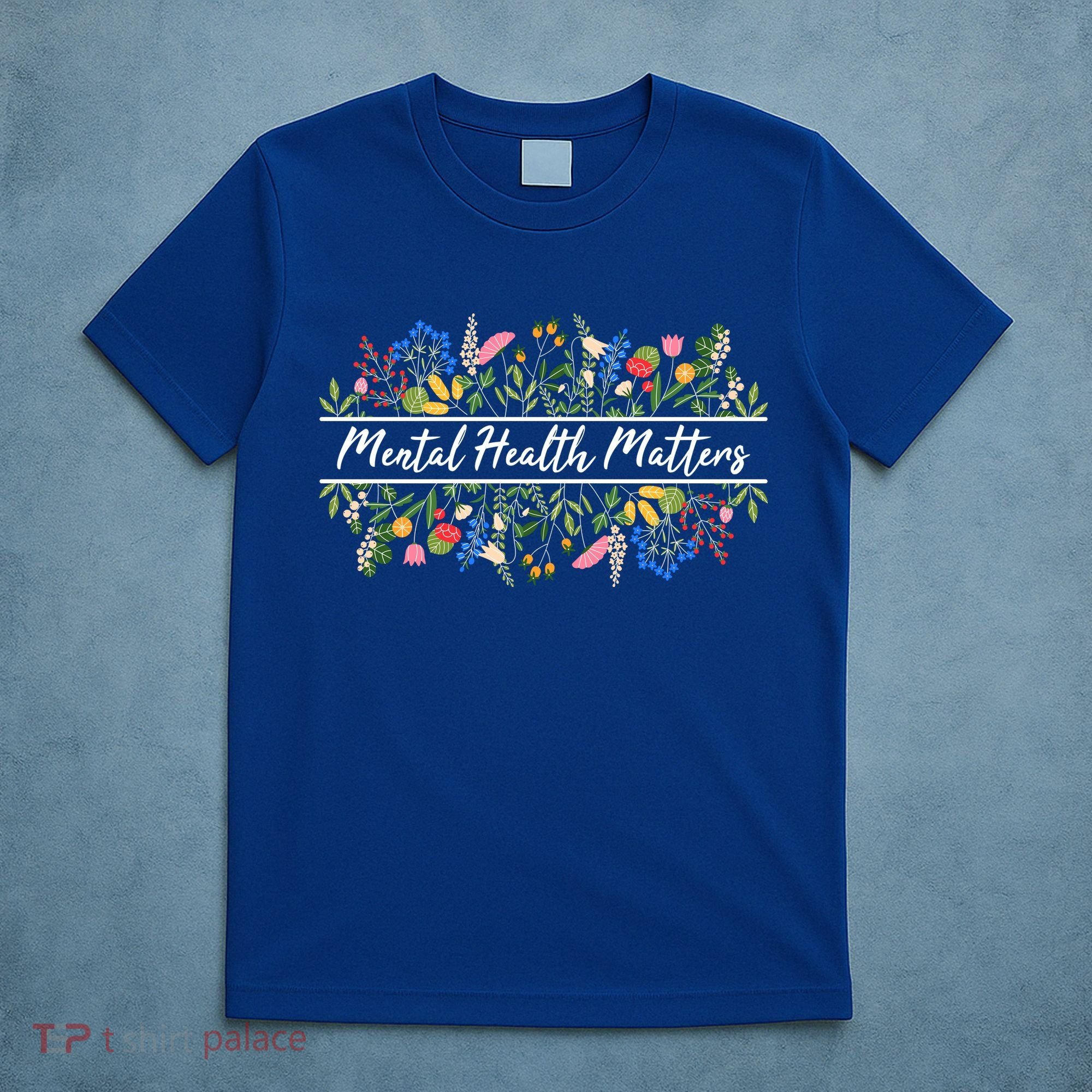 Mental Health Matters Floral Wildflowers T-Shirt