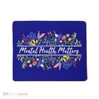 Mental Health Matters Floral Wildflowers Mousepad thumb 0
