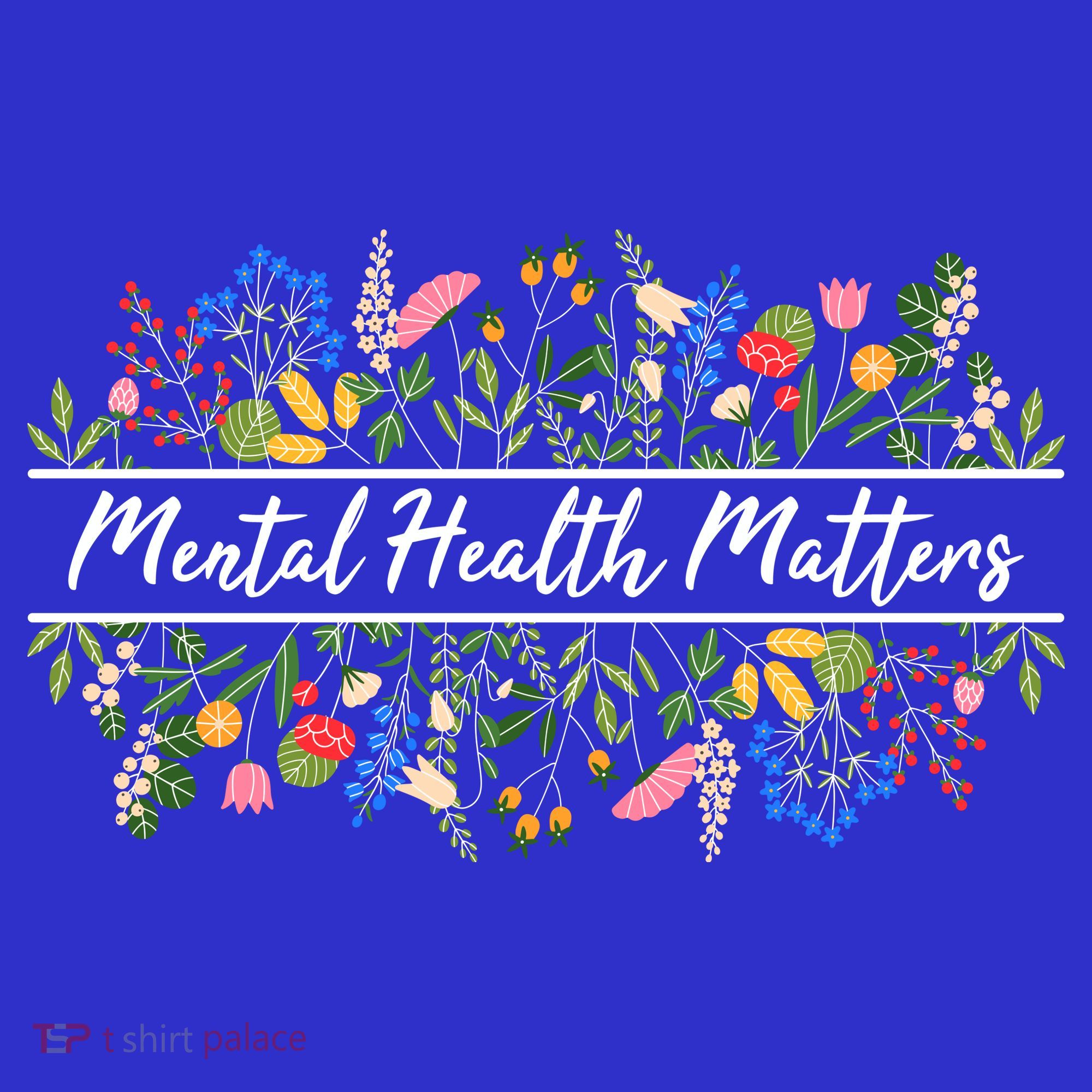 Mental Health Matters Floral Wildflowers Women's Tank Top