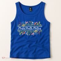 Mental Health Matters Floral Wildflowers Tank Top thumb 2