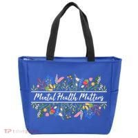 Mental Health Matters Floral Wildflowers Tote Bag thumb 0