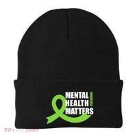 Mental Health Matters Quotes Health Awareness End The Stigma Beanie thumb 0