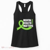 Mental Health Matters Quotes Health Awareness End The Stigma Women's Tank Top thumb 0