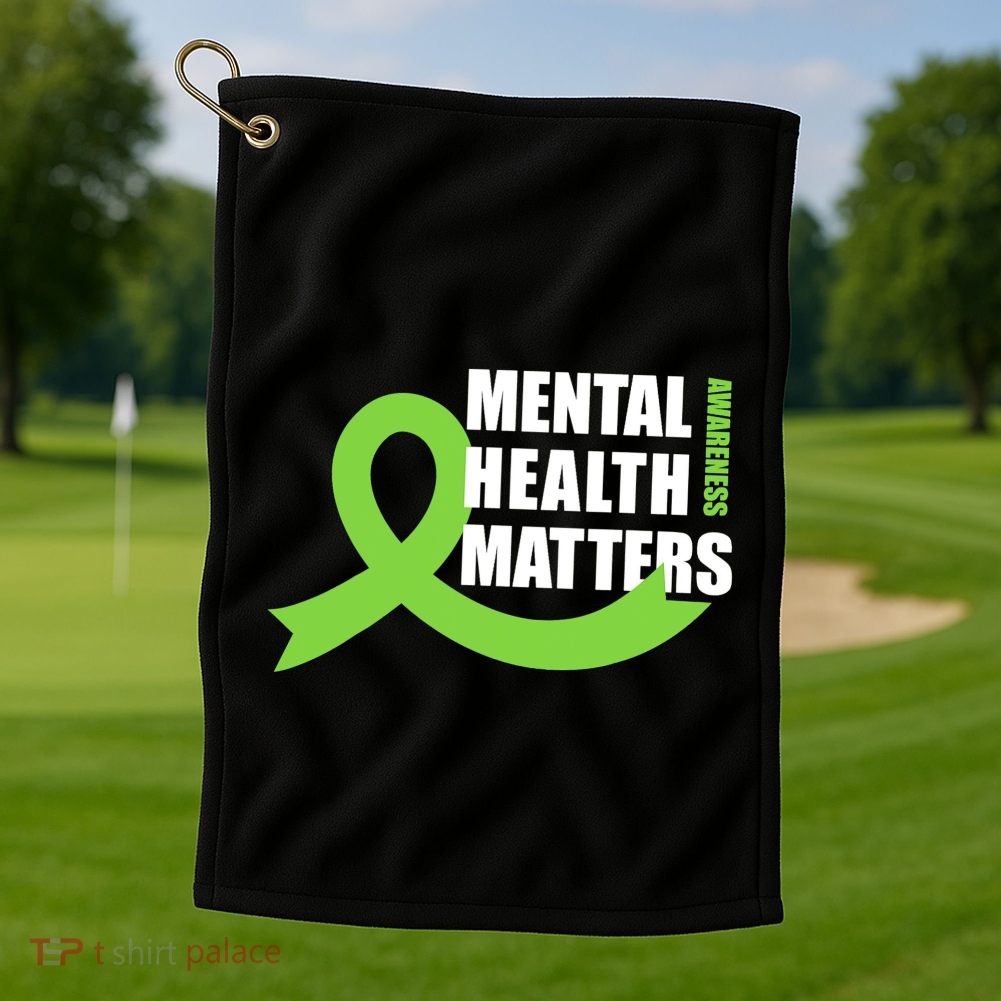 Mental Health Matters Quotes Health Awareness End The Stigma Golf Towel