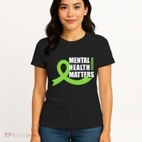 Mental Health Matters Quotes Health Awareness End The Stigma Women's T-Shirt thumb 4
