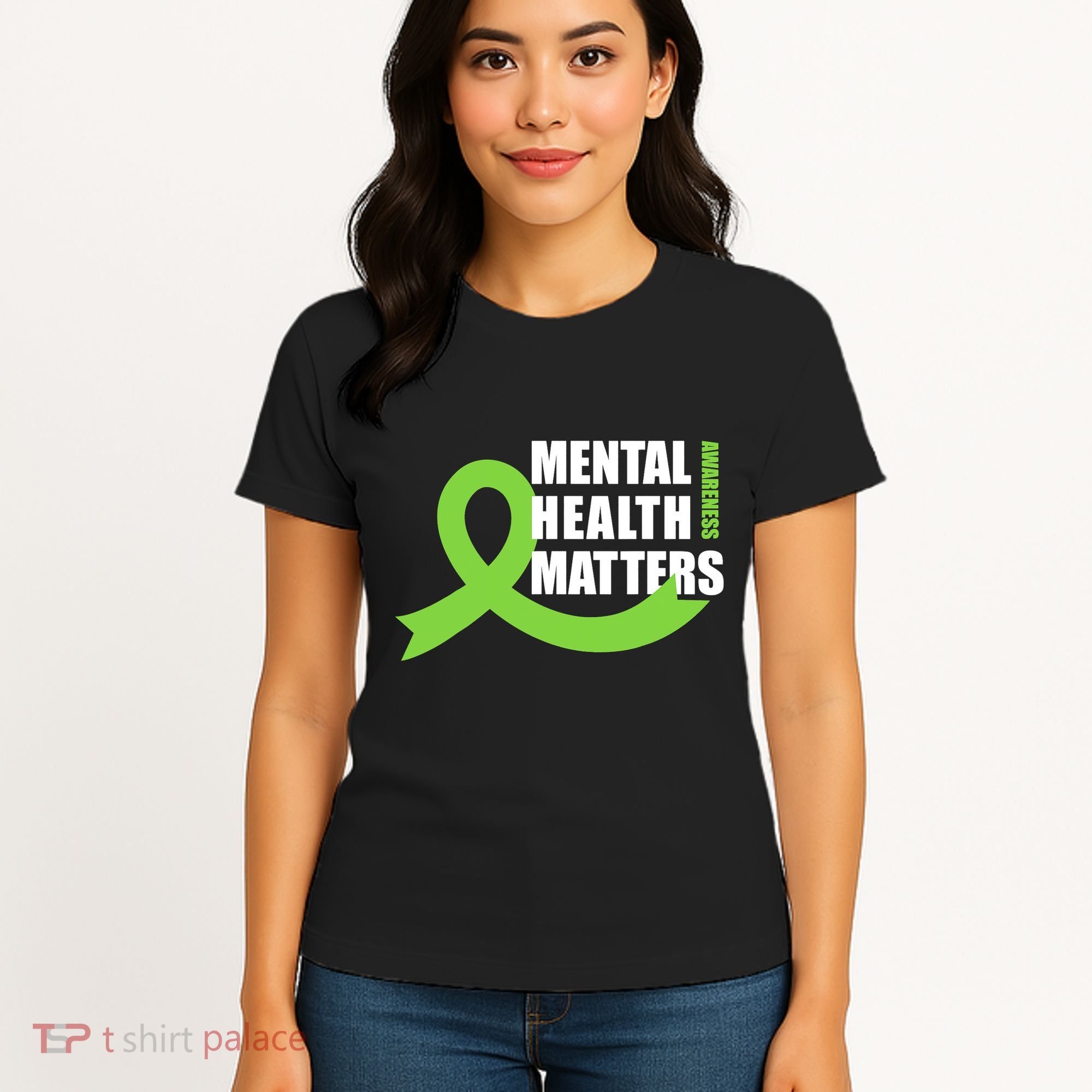 Mental Health Matters Quotes Health Awareness End The Stigma Women's T-Shirt