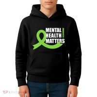 Mental Health Matters Quotes Health Awareness End The Stigma Kids Hoodie thumb 4