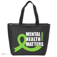 Mental Health Matters Quotes Health Awareness End The Stigma Tote Bag thumb 0