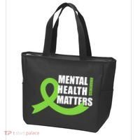 Mental Health Matters Quotes Health Awareness End The Stigma Tote Bag thumb 3