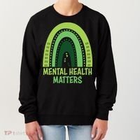 Mental Health Matters Green Rainbow Women's Sweatshirt thumb 0