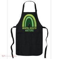 Mental Health Matters Green Rainbow Apron thumb 0