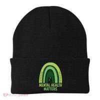 Mental Health Matters Green Rainbow Beanie thumb 0