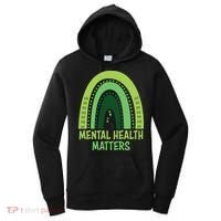 Mental Health Matters Green Rainbow Women's Hoodie thumb 0