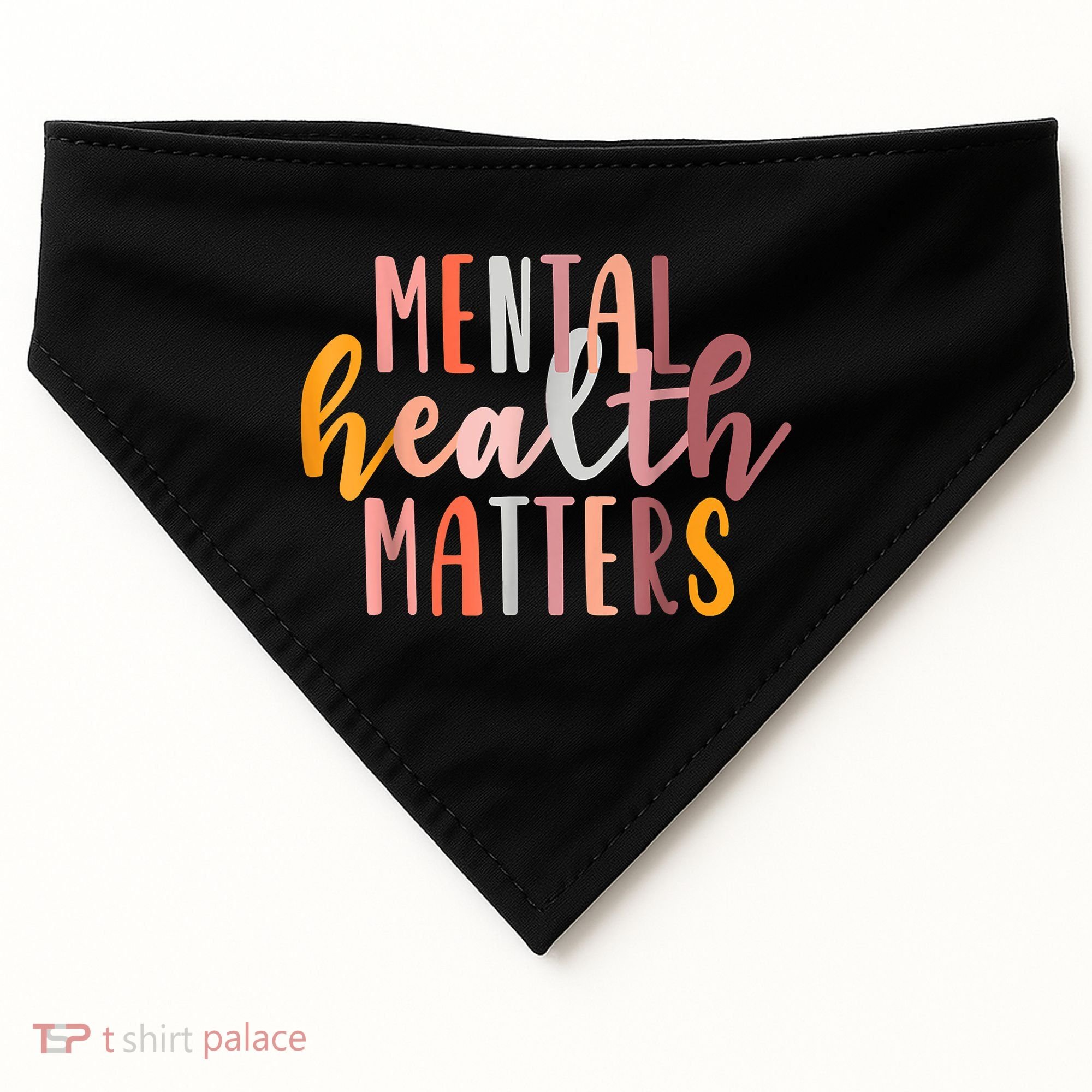Mental Health Matters Human Brain Illness Awareness USA-Made Doggie Bandana