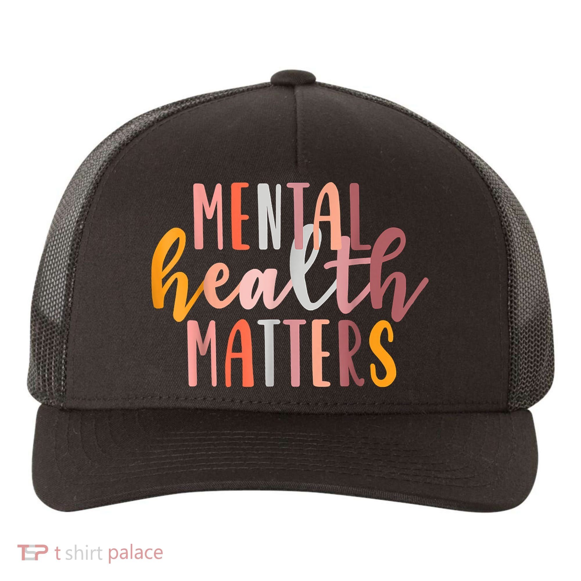 Mental Health Matters Human Brain Illness Awareness Yupoong Adult 5-Panel Trucker Hat