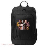 Mental Health Matters Human Brain Illness Awareness City Backpack thumb 0